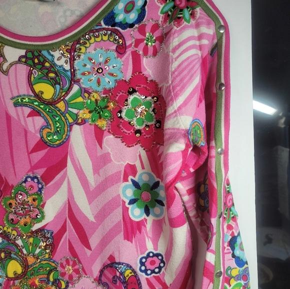 Alberto Makali Embellished Haute Couture Top Size Small - Picture 3 of 8